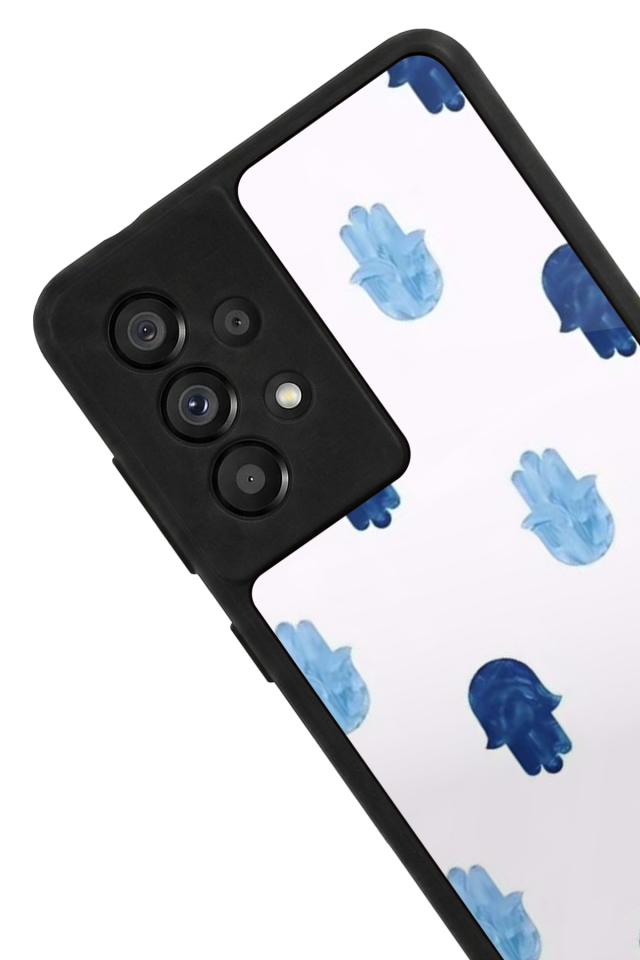 Samsung Galaxy A73 Uyumlu Nazar Tasarımlı Glossy Premium Kılıf