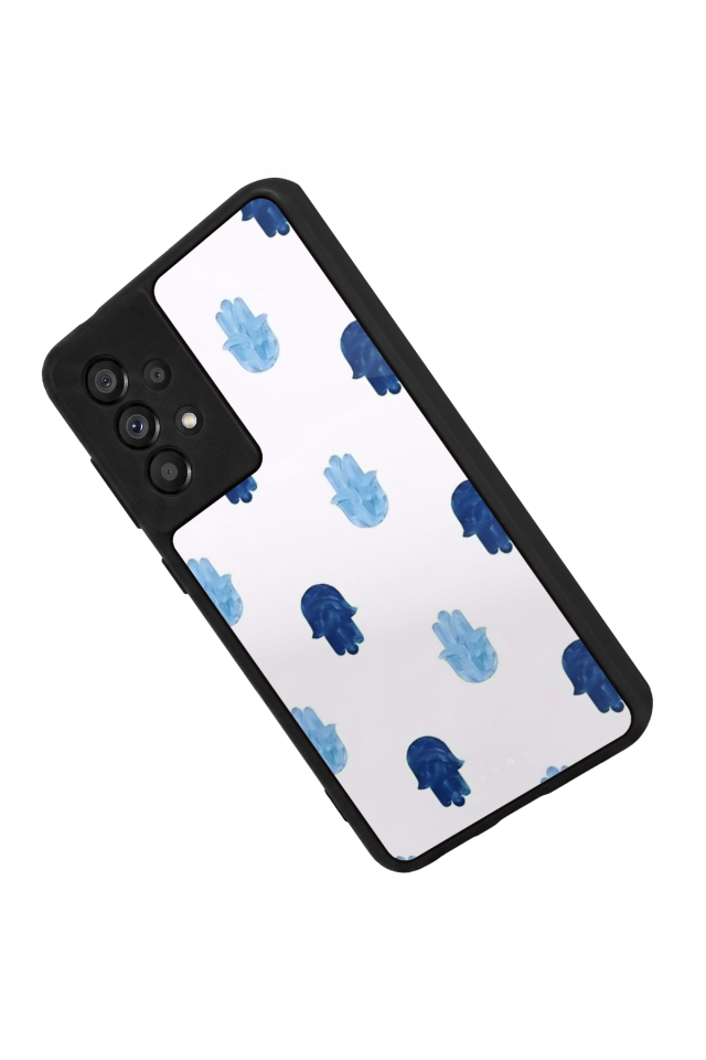 Samsung Galaxy A73 Uyumlu Nazar Tasarımlı Glossy Premium Kılıf