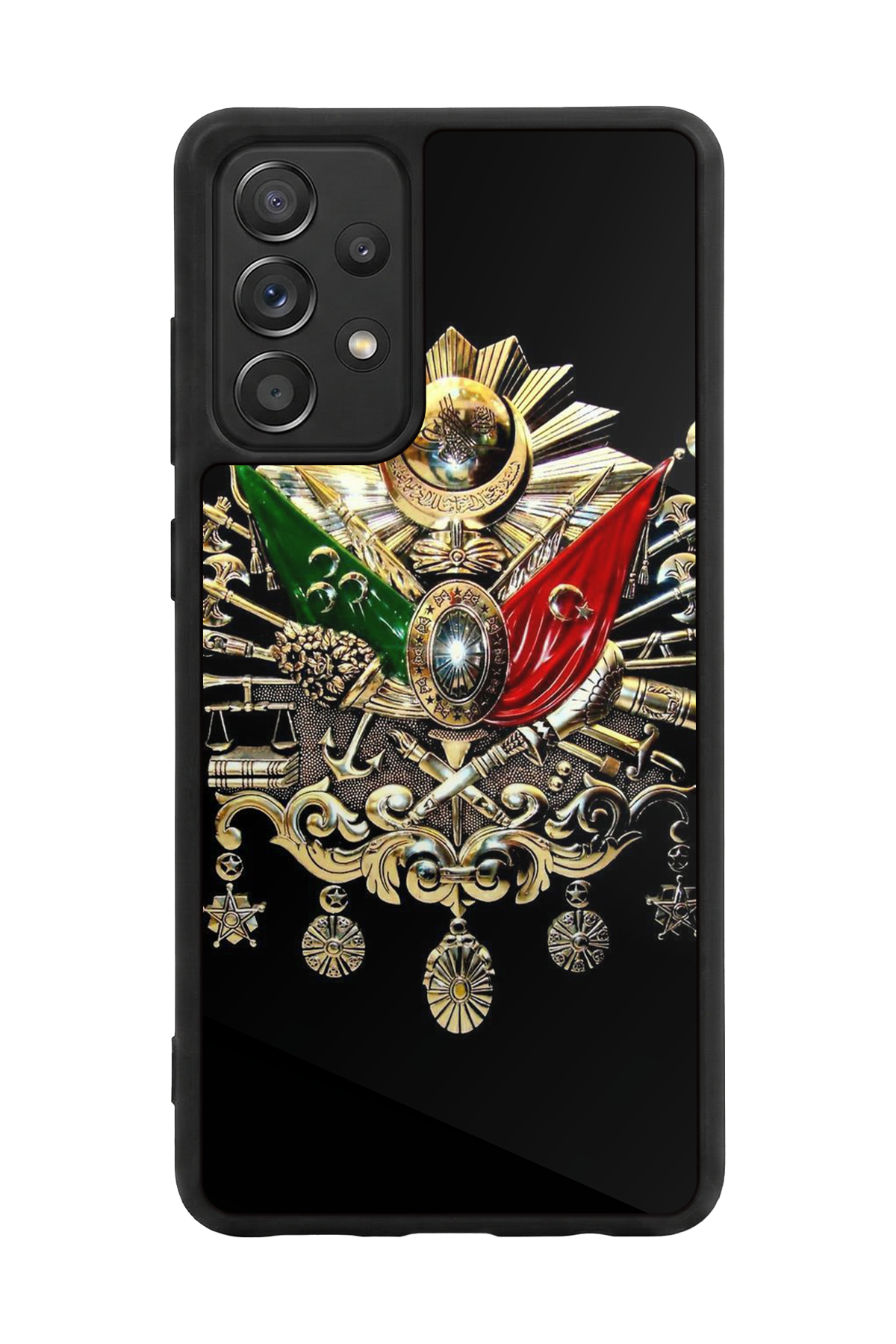 Samsung Galaxy A72 Uyumlu Osmanli Tugrasi Tasarımlı Glossy Premium Kılıf