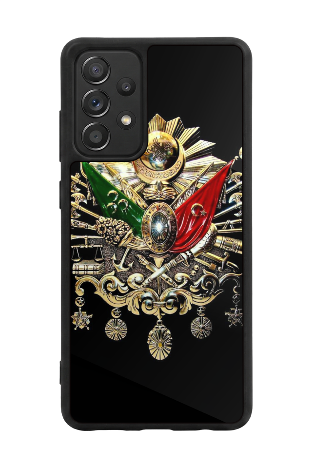 Samsung Galaxy A72 Uyumlu Osmanli Tugrasi Tasarımlı Glossy Premium Kılıf
