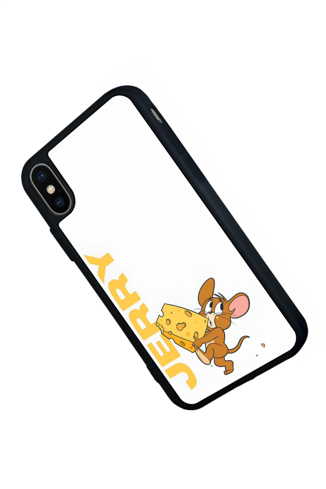 iPhone XS Max Uyumlu Tom And Jerry Tasarımlı Glossy Premium Kılıf