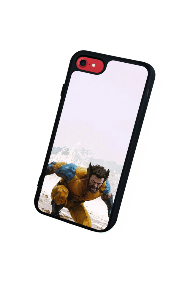 iPhone SE Uyumlu Wolverine Tasarımlı Glossy Premium Kılıf