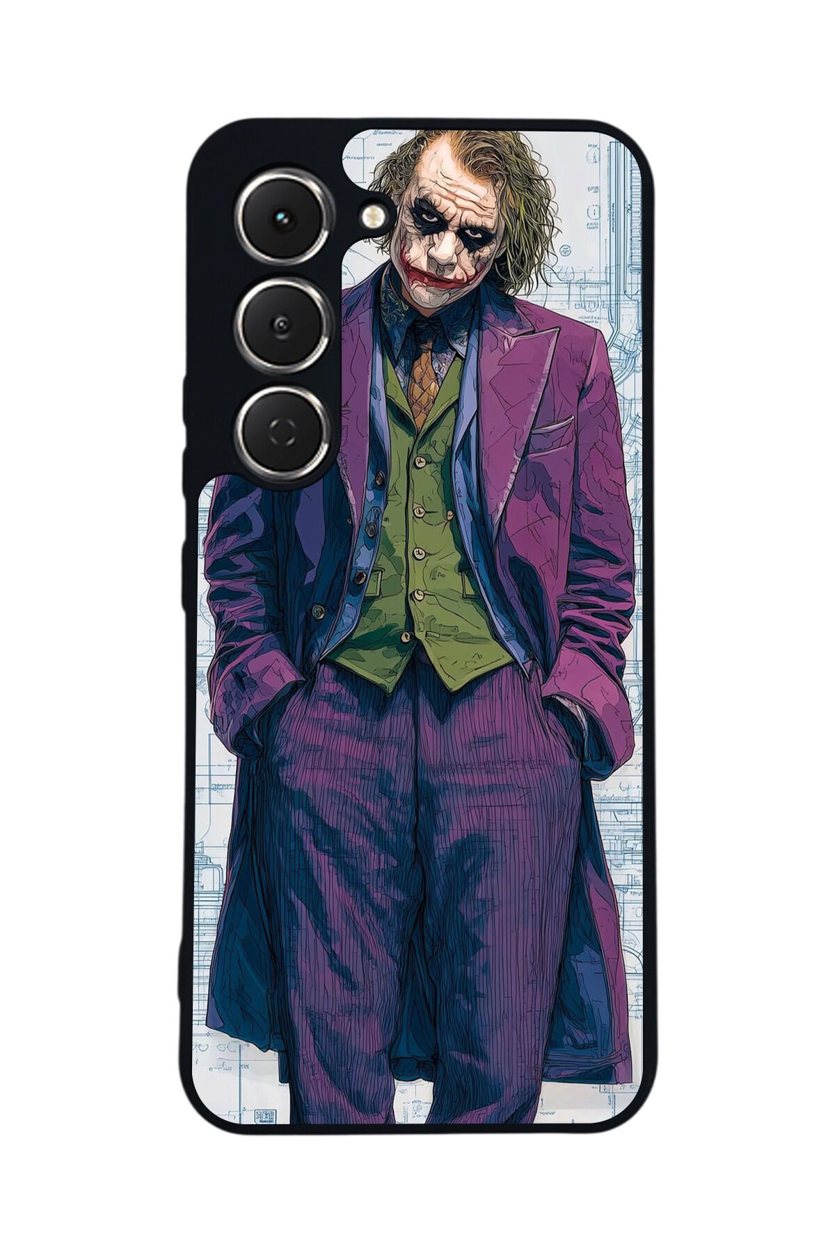 Tecno Spark 40 Pro Uyumlu Joker Tasarımlı Glossy Premium Kılıf