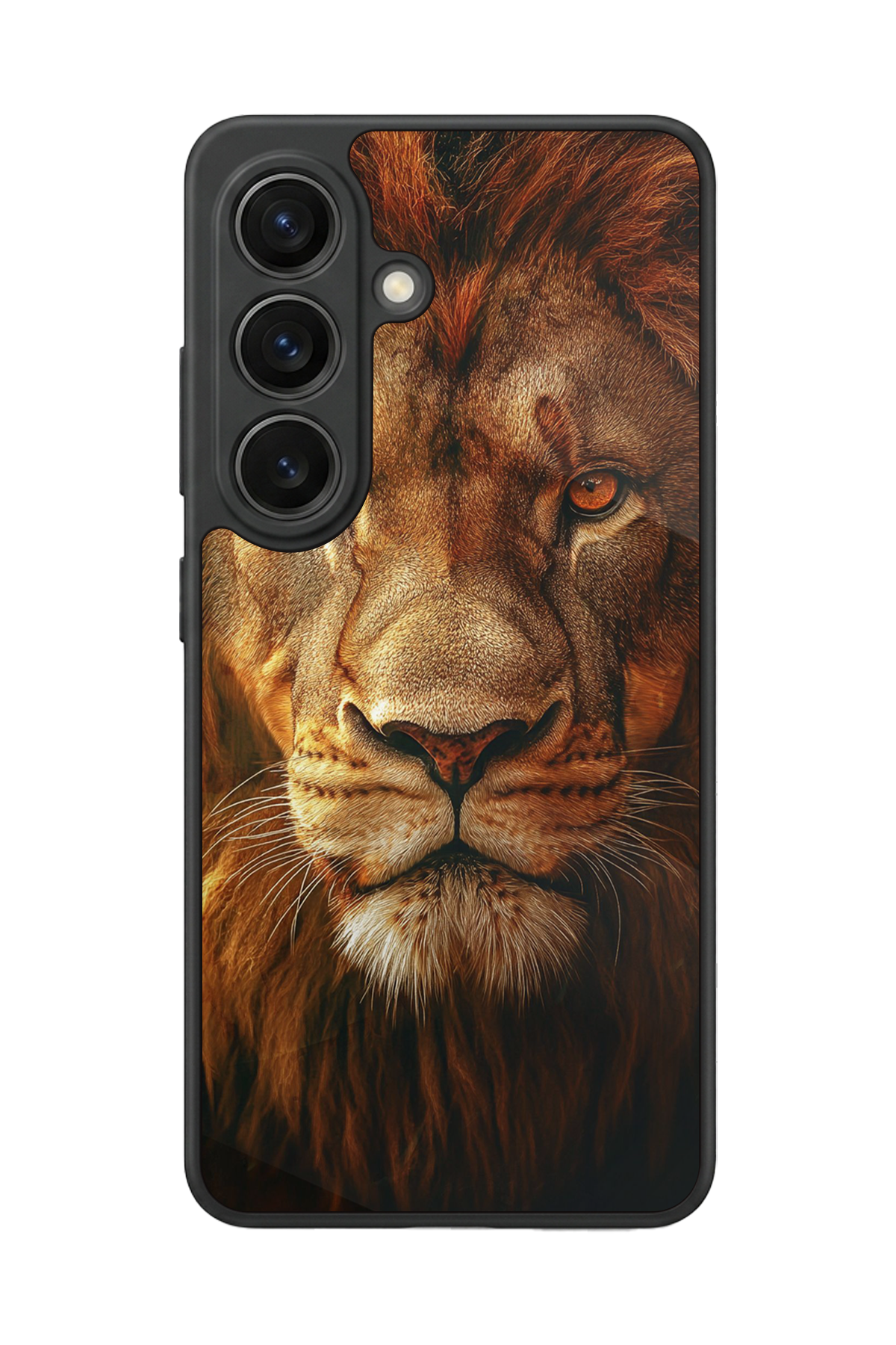 Samsung Galaxy S26 Uyumlu Aslan Tasarımlı Glossy Premium Kılıf