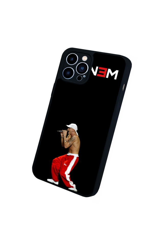 iPhone 13 Pro Max Uyumlu Eminem Tasarımlı Glossy Premium Kılıf