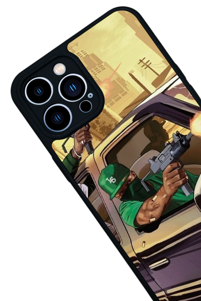 iPhone 12 Pro Max Uyumlu GTA Tasarımlı Glossy Premium Kılıf