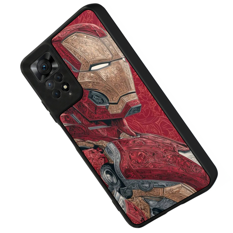 Xiaomi Redmi Note 11 Pro Uyumlu  Iron Man ( Demir Adam ) Tasarımlı Glossy Premium Kılıf