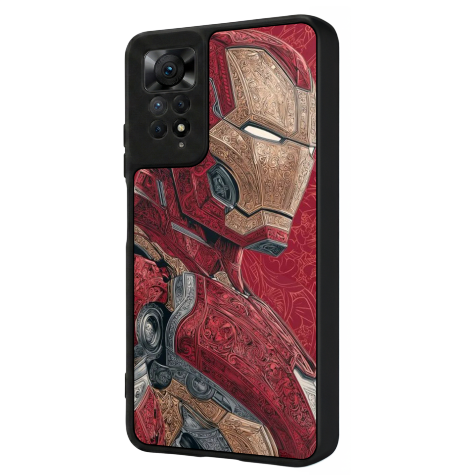 Xiaomi Redmi Note 11 Pro Uyumlu  Iron Man ( Demir Adam ) Tasarımlı Glossy Premium Kılıf
