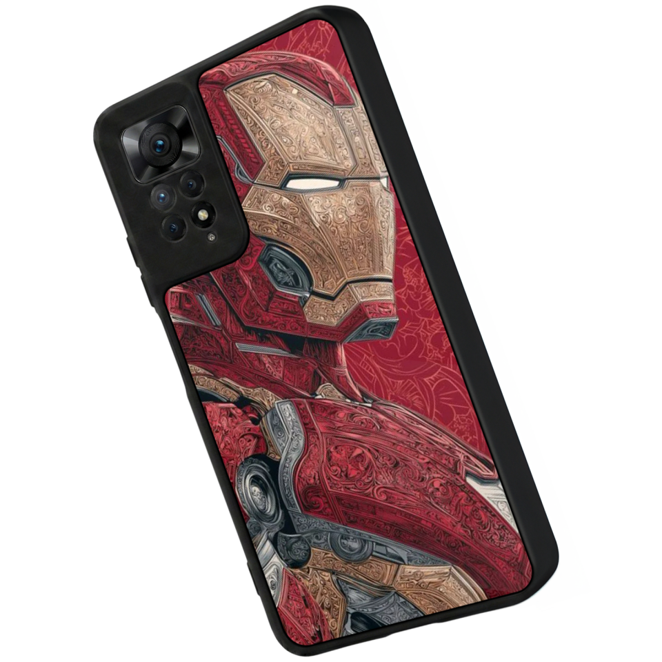 Xiaomi Redmi Note 11 Pro Uyumlu  Iron Man ( Demir Adam ) Tasarımlı Glossy Premium Kılıf