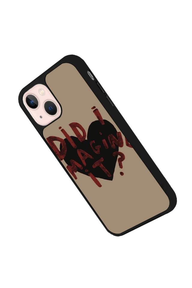 iPhone 13 Mini Uyumlu Kalp Love Tasarımlı Glossy Premium Kılıf