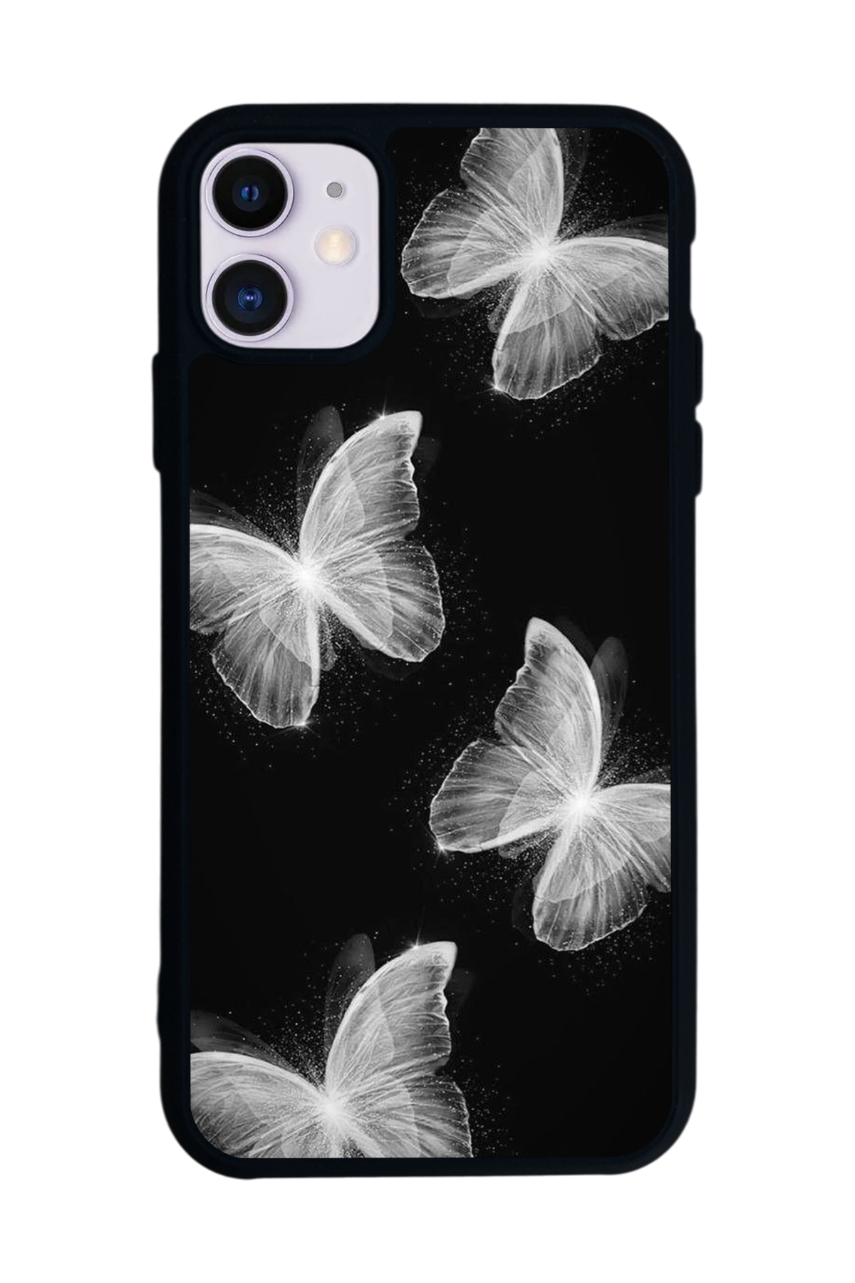 iPhone 11 Uyumlu Kelebek Tasarımlı Glossy Premium Kılıf