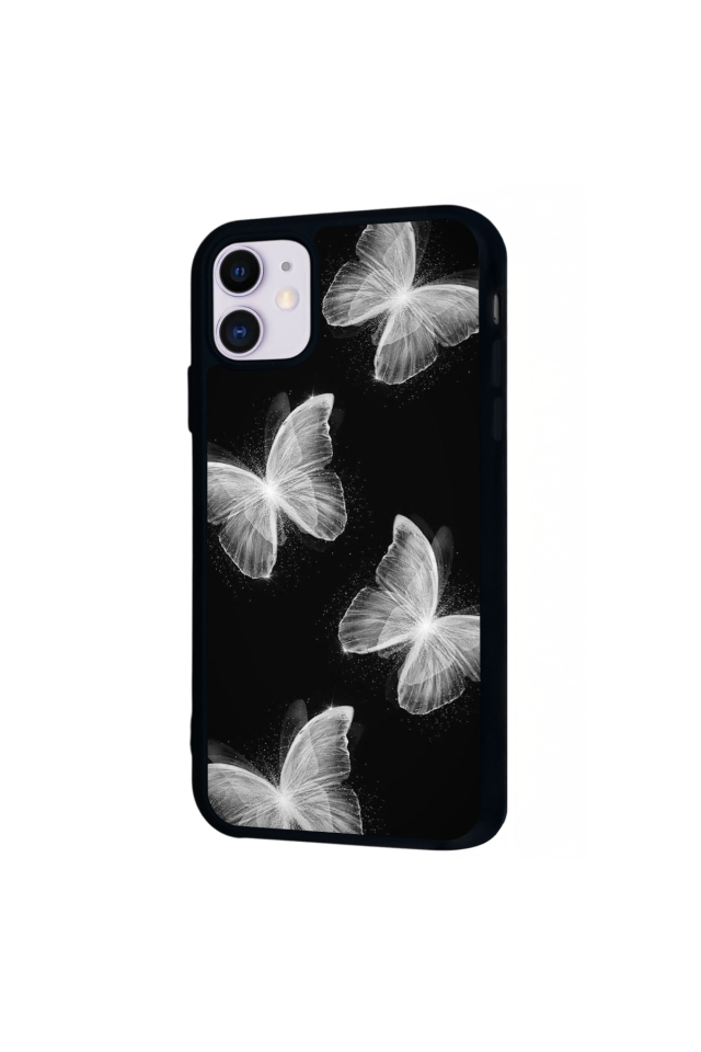 iPhone 11 Uyumlu Kelebek Tasarımlı Glossy Premium Kılıf