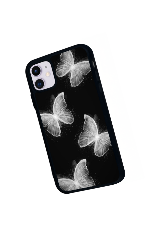 iPhone 11 Uyumlu Kelebek Tasarımlı Glossy Premium Kılıf