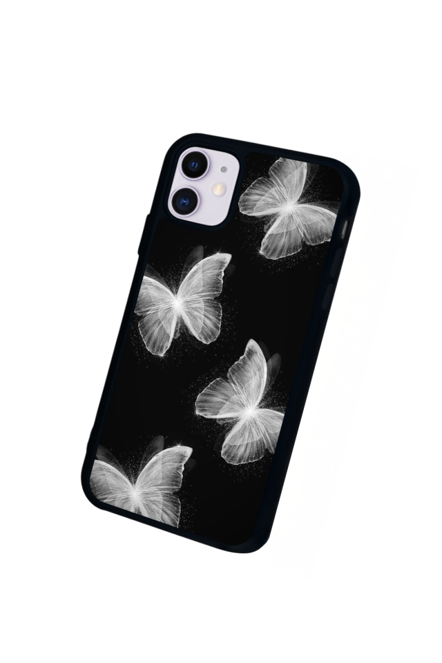 iPhone 11 Uyumlu Kelebek Tasarımlı Glossy Premium Kılıf