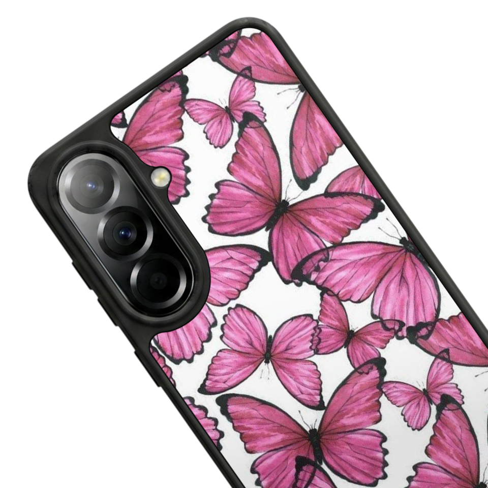 Samsung Galaxy A37 Uyumlu Kelebek Tasarımlı Glossy Premium Kılıf
