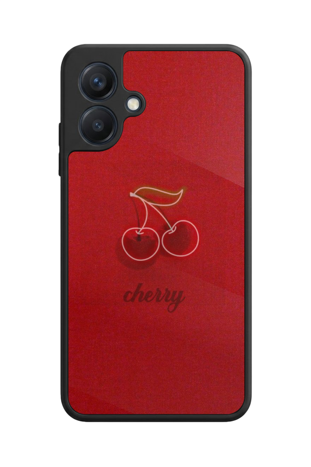 Samsung Galaxy A07 Uyumlu Kiraz Tasarımlı Glossy Premium Kılıf