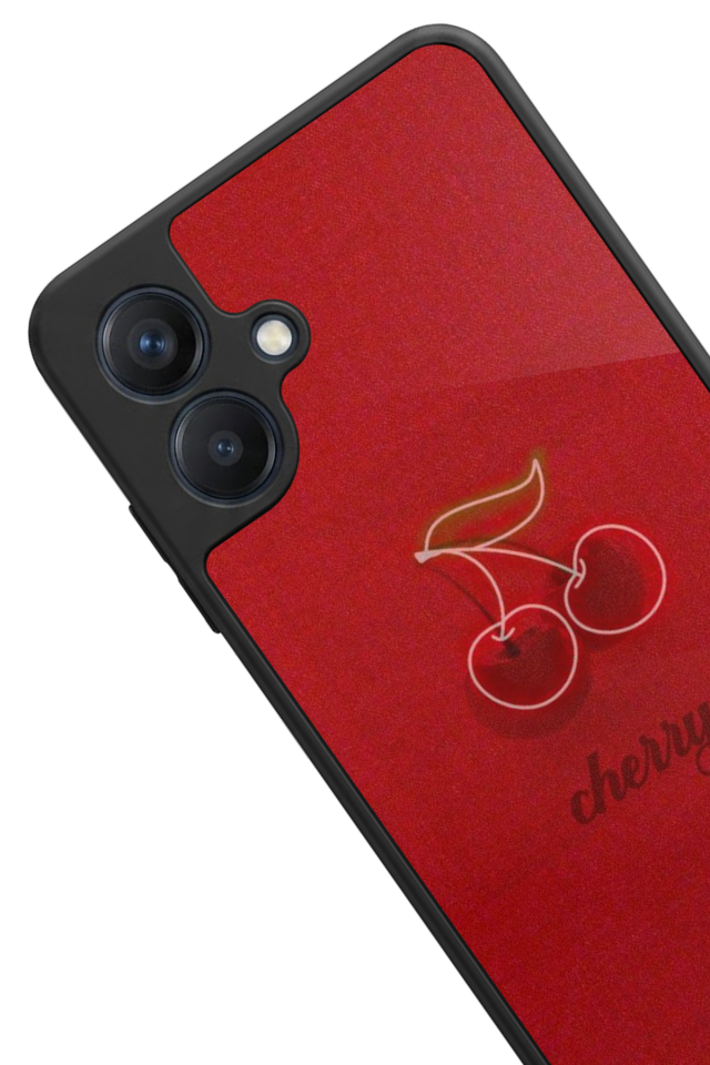 Samsung Galaxy A07 Uyumlu Kiraz Tasarımlı Glossy Premium Kılıf