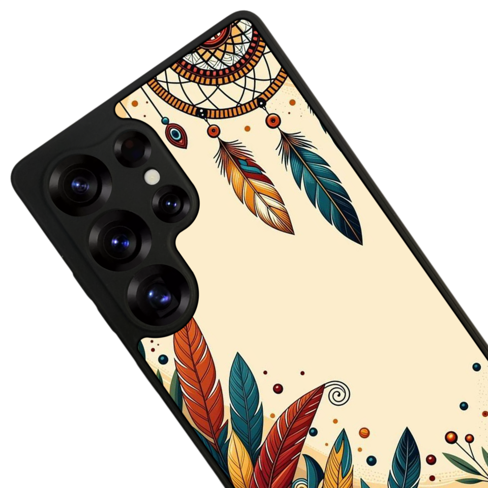 Samsung Galaxy S25 Ultra Uyumlu Mandala Tasarımlı Glossy Premium Kılıf