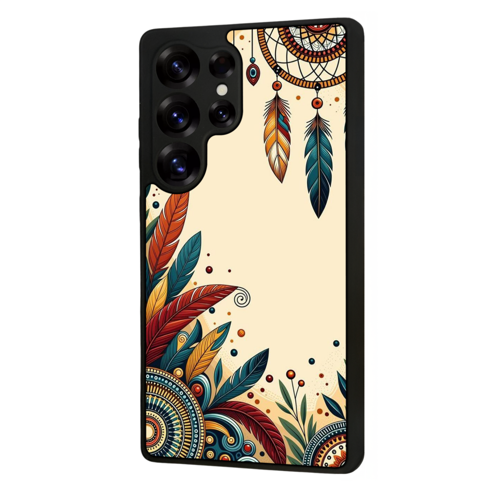 Samsung Galaxy S25 Ultra Uyumlu Mandala Tasarımlı Glossy Premium Kılıf