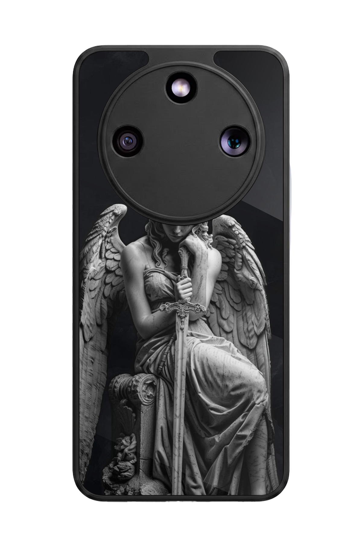 Honor Magic 8 Lite Uyumlu Melek Tasarımlı Glossy Premium Kılıf