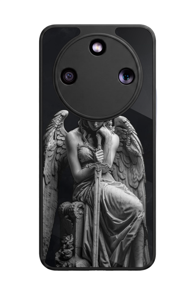 Honor Magic 8 Lite Uyumlu Melek Tasarımlı Glossy Premium Kılıf