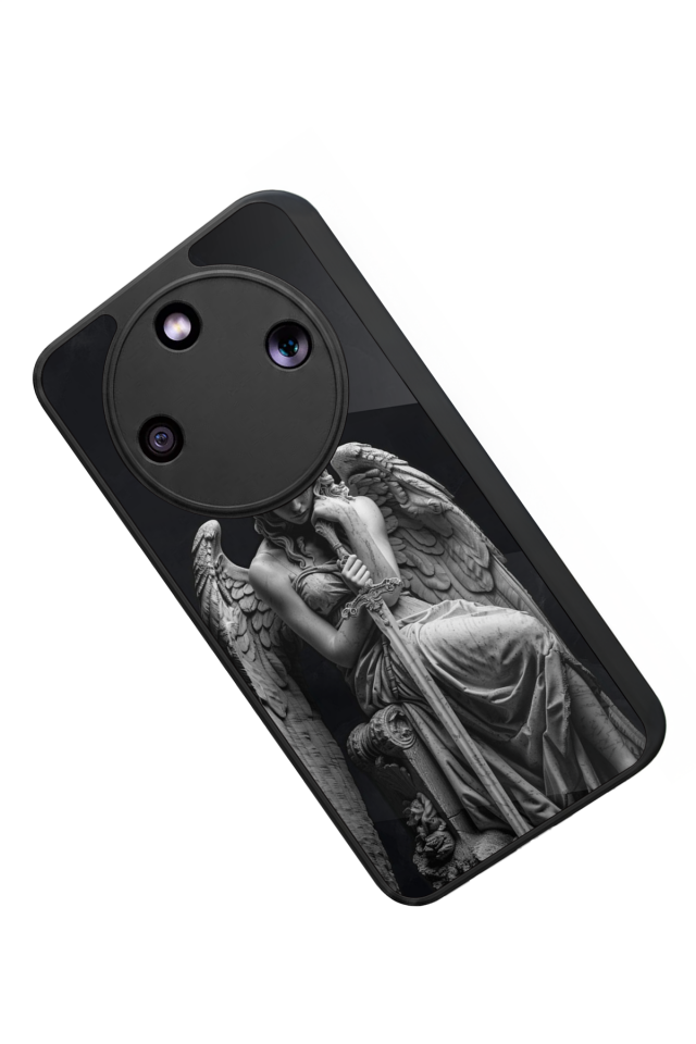 Honor Magic 8 Lite Uyumlu Melek Tasarımlı Glossy Premium Kılıf