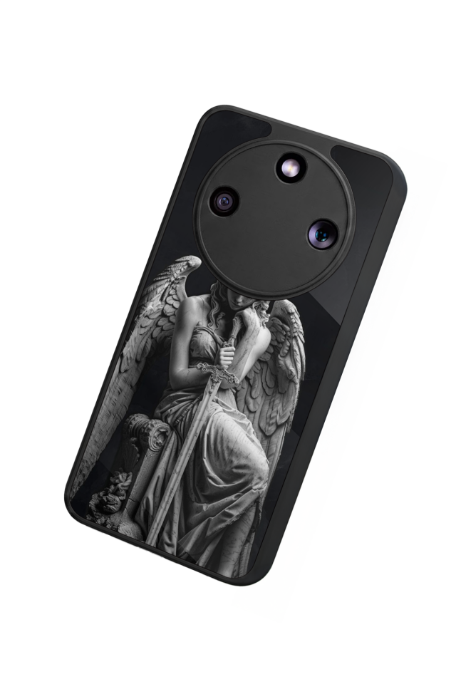 Honor Magic 8 Lite Uyumlu Melek Tasarımlı Glossy Premium Kılıf