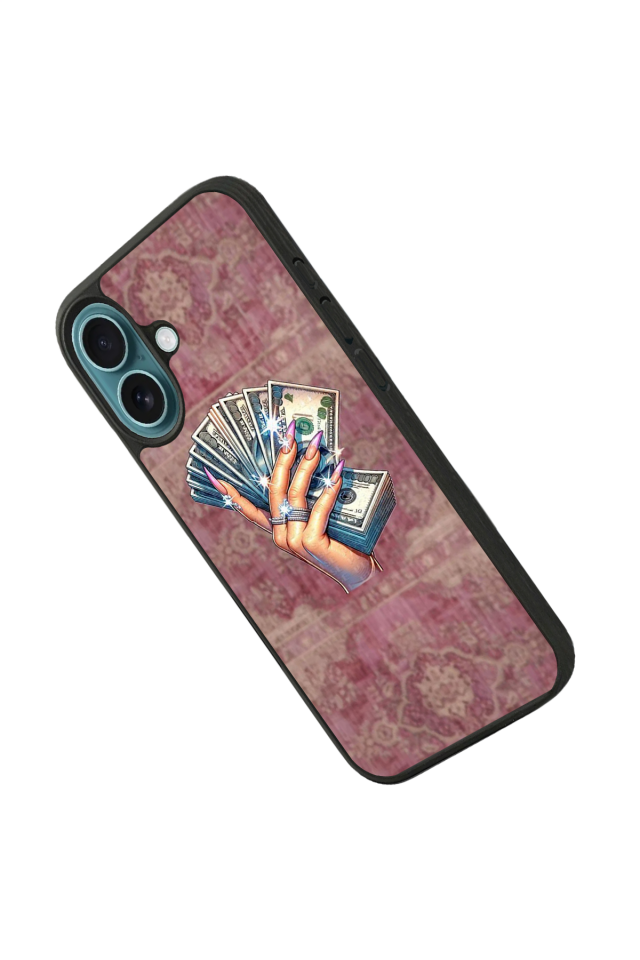 iPhone 16 Uyumlu Money Para Tasarımlı Glossy Premium Kılıf