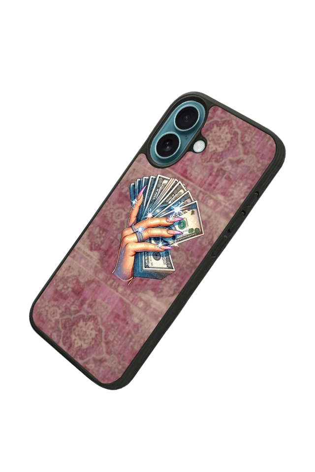 iPhone 16 Uyumlu Money Para Tasarımlı Glossy Premium Kılıf
