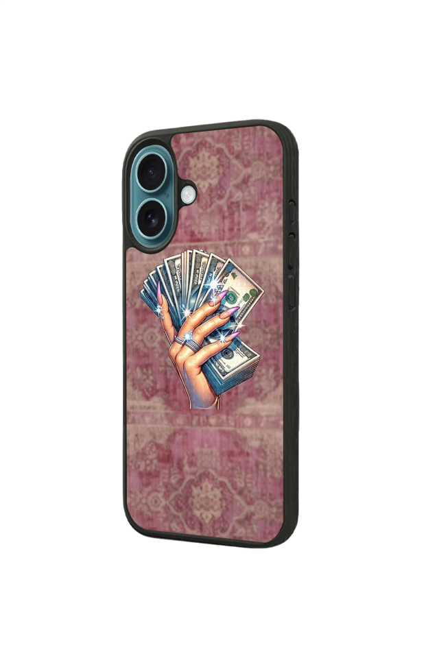 iPhone 16 Uyumlu Money Para Tasarımlı Glossy Premium Kılıf