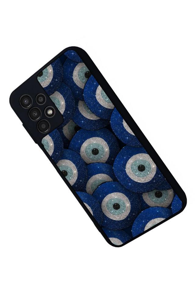 Samsung Galaxy A23 Uyumlu Nazar Tasarımlı Glossy Premium Kılıf