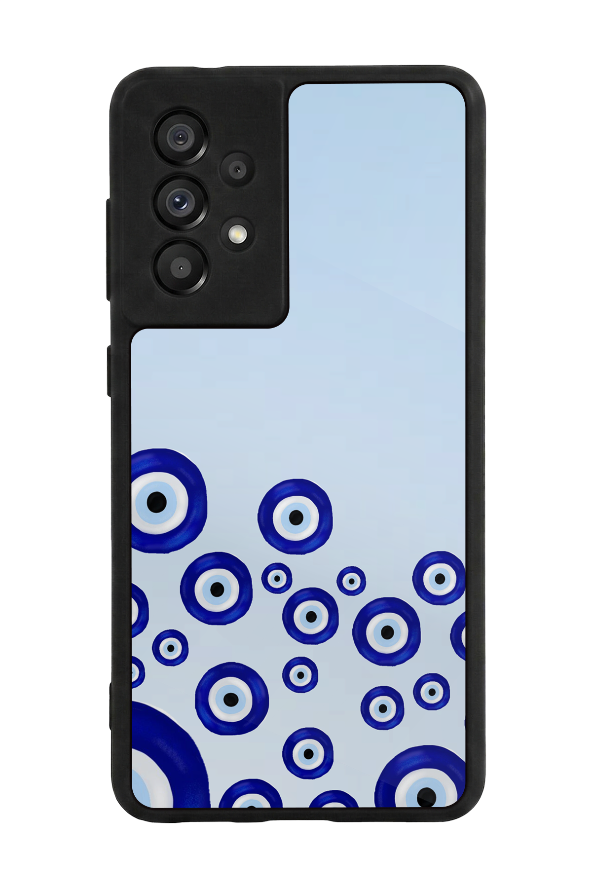 Samsung Galaxy A73 Uyumlu Nazar Tasarımlı Glossy Premium Kılıf
