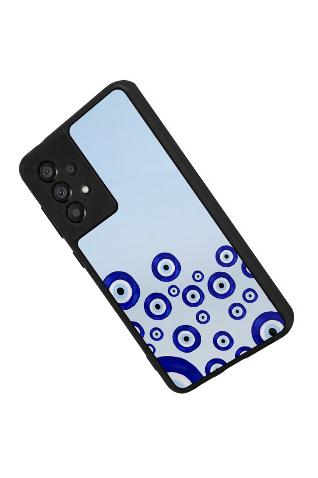 Samsung Galaxy A73 Uyumlu Nazar Tasarımlı Glossy Premium Kılıf