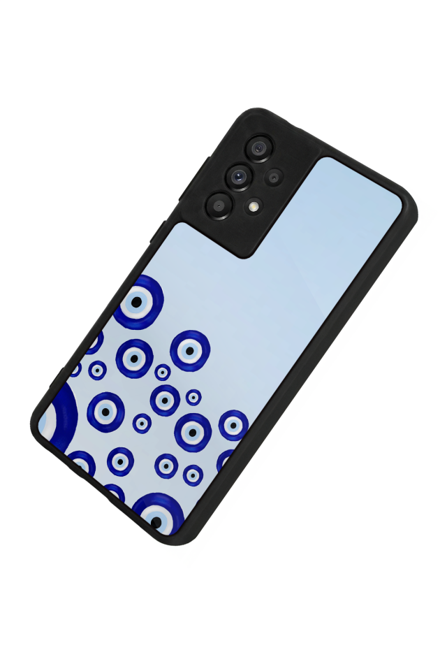 Samsung Galaxy A73 Uyumlu Nazar Tasarımlı Glossy Premium Kılıf