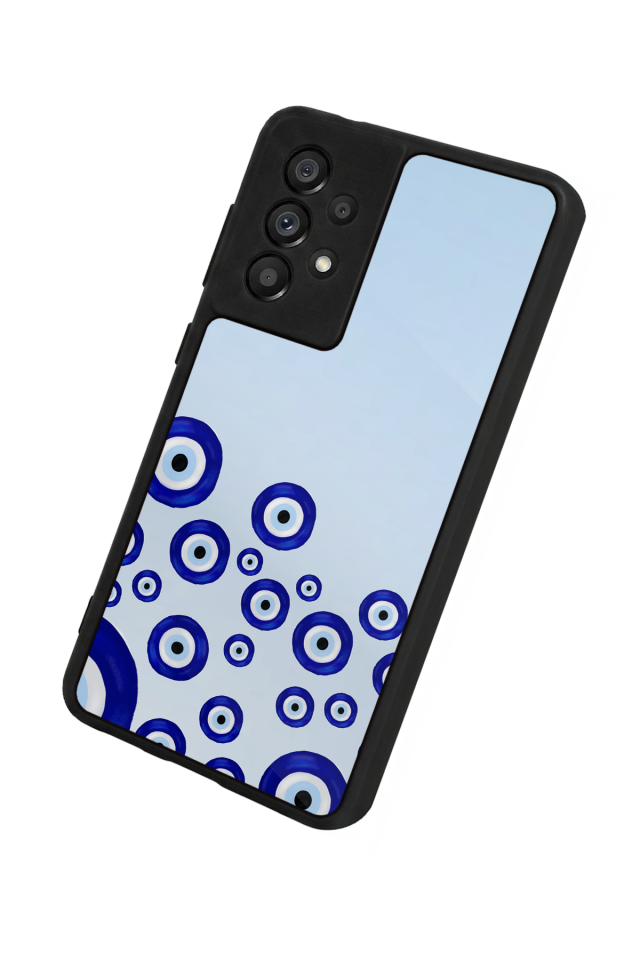 Samsung Galaxy A73 Uyumlu Nazar Tasarımlı Glossy Premium Kılıf