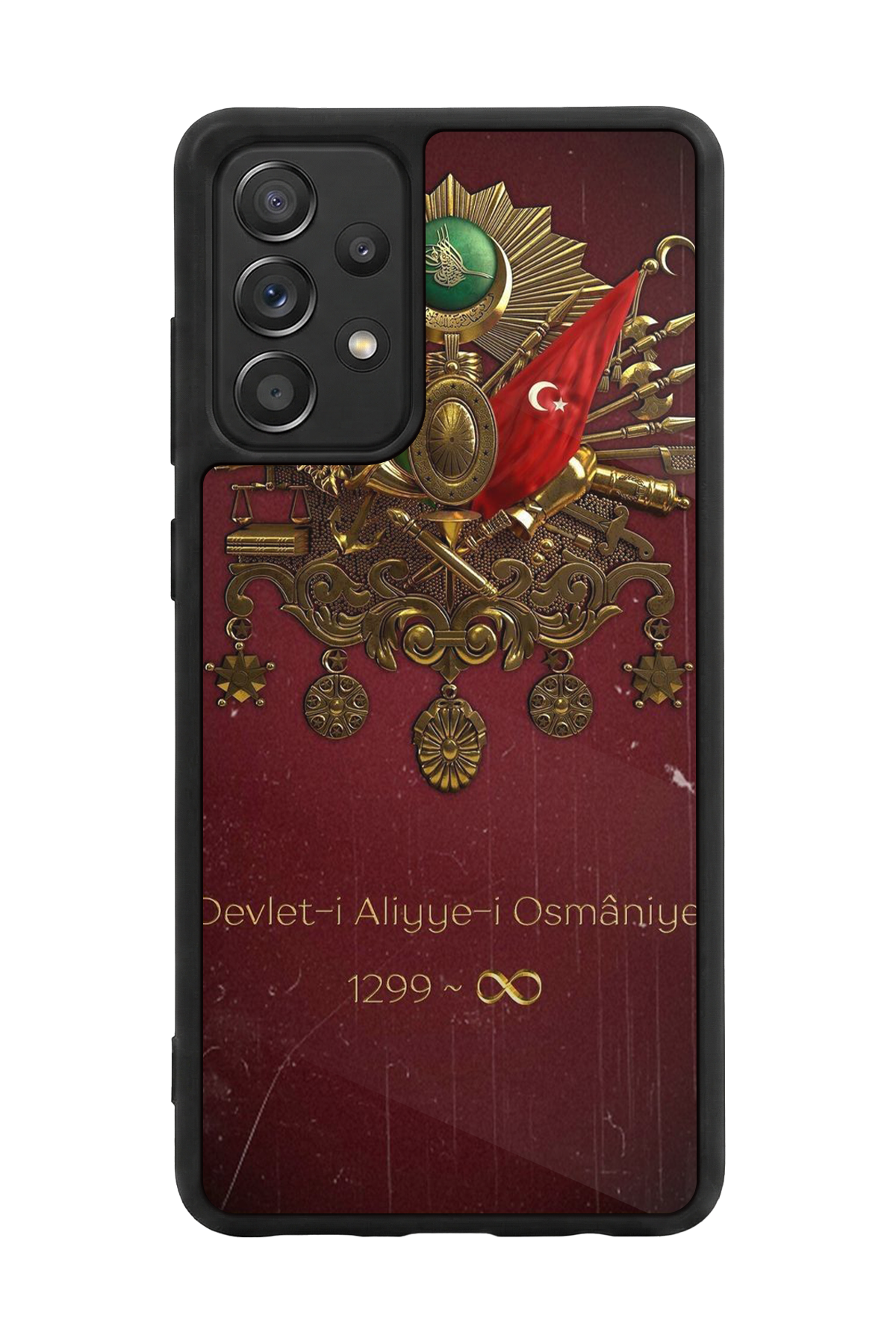 Samsung Galaxy A72 Uyumlu Osmanli Tugrasi Tasarımlı Glossy Premium Kılıf
