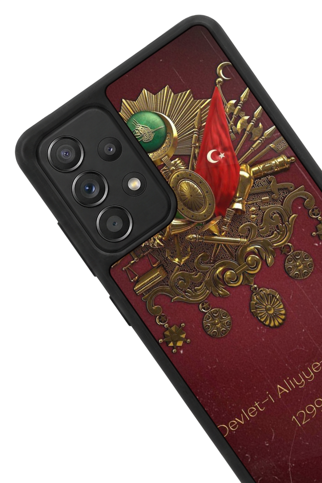 Samsung Galaxy A72 Uyumlu Osmanli Tugrasi Tasarımlı Glossy Premium Kılıf