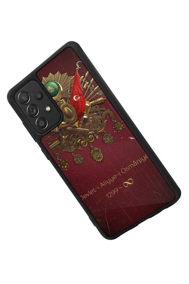 Samsung Galaxy A72 Uyumlu Osmanli Tugrasi Tasarımlı Glossy Premium Kılıf