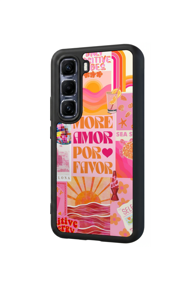 Infinix Hot 60 Pro Plus Uyumlu Poster Tasarımlı Glossy Premium Kılıf