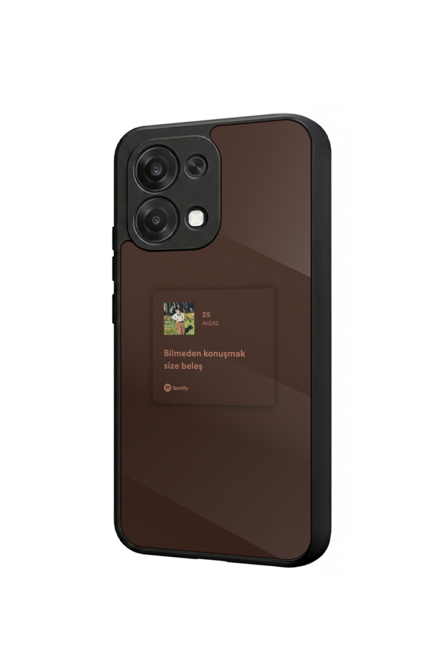 Oppo A6 Pro Uyumlu Sarki Sozleri Tasarımlı Glossy Premium Kılıf
