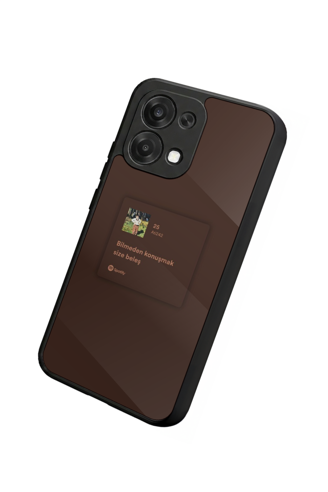 Oppo A6 Pro Uyumlu Sarki Sozleri Tasarımlı Glossy Premium Kılıf