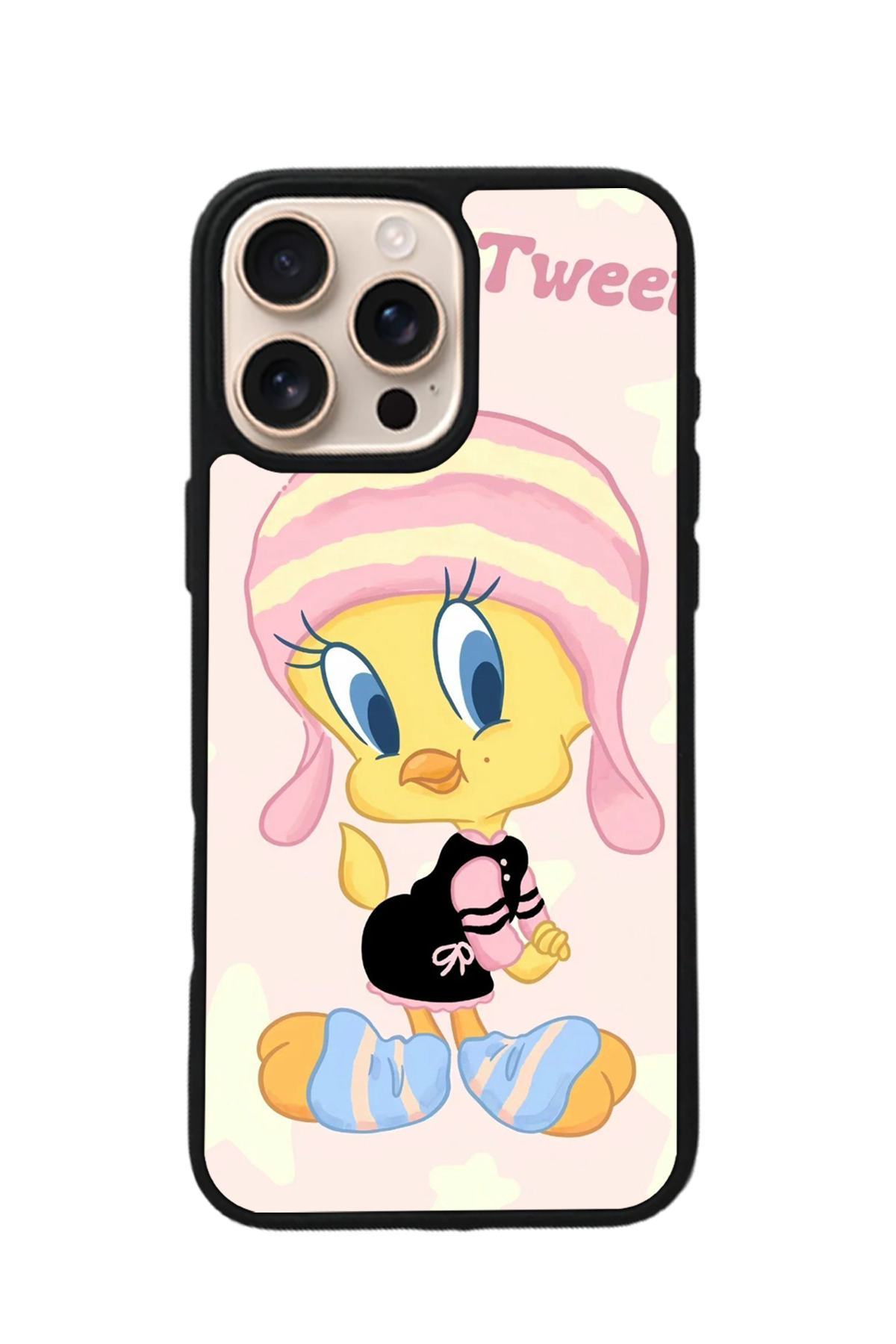 iPhone 16 Pro Uyumlu Tweety Tasarımlı Glossy Premium Kılıf