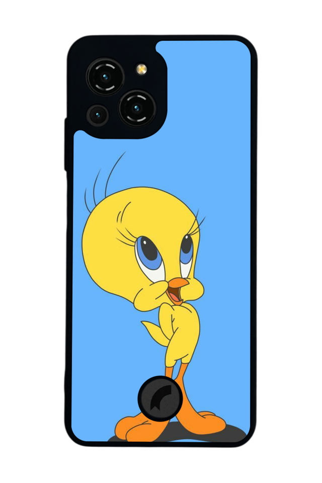 Reeder S23 Pro Max Uyumlu tweety Tasarımlı Glossy Premium Kılıf