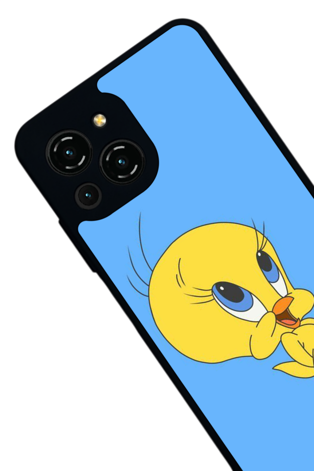 Reeder S23 Pro Max Uyumlu tweety Tasarımlı Glossy Premium Kılıf