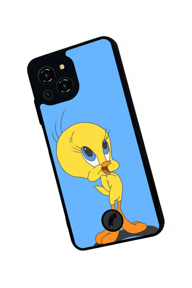 Reeder S23 Pro Max Uyumlu tweety Tasarımlı Glossy Premium Kılıf