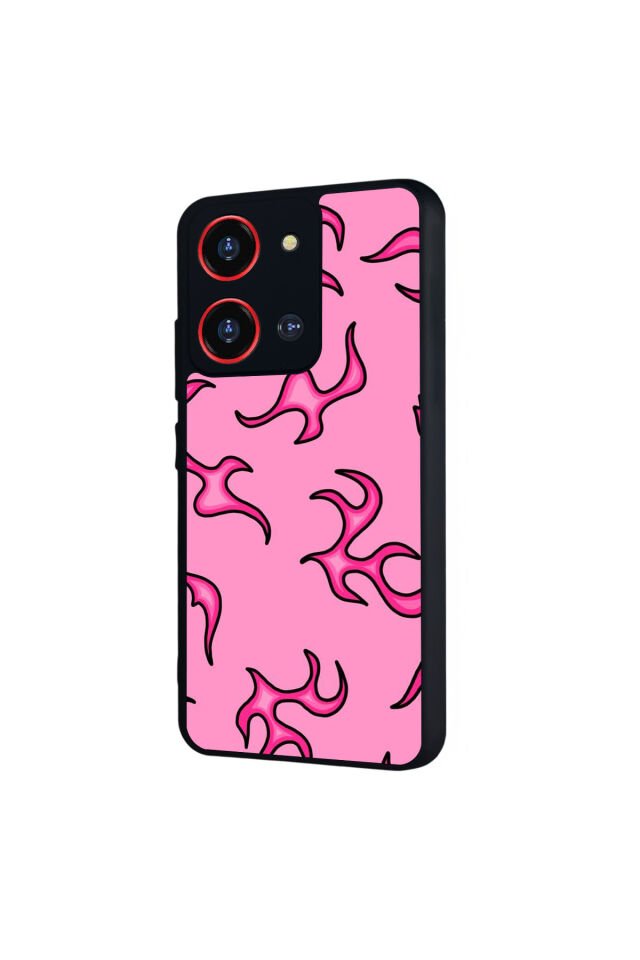 Reeder S19 Max Pro S 108MP Uyumlu Retro Flame Patterns Tasarımlı Glossy Premium Kılıf