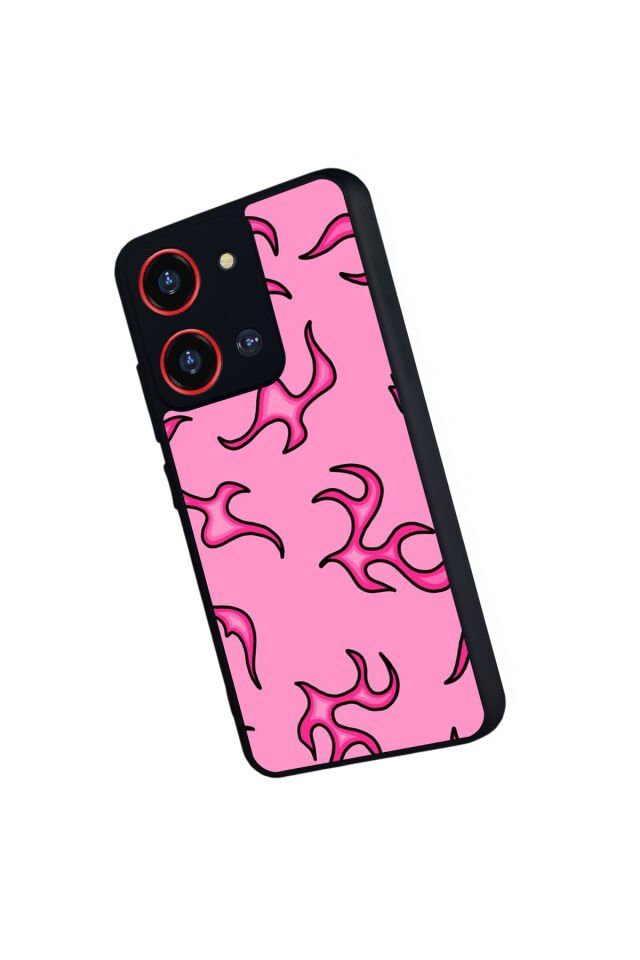 Reeder S19 Max Pro S 108MP Uyumlu Retro Flame Patterns Tasarımlı Glossy Premium Kılıf