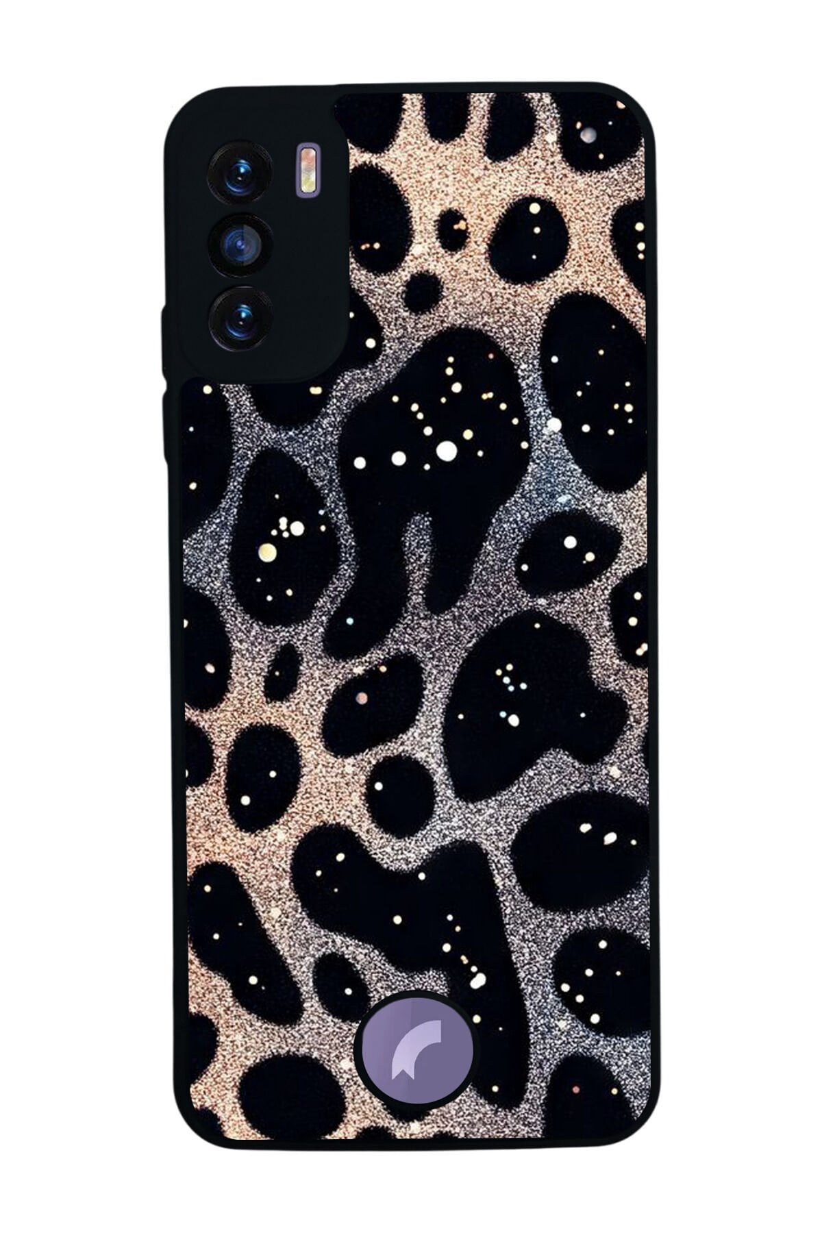 Reeder S19 Max Pro S Uyumlu Hologram Leopar Tasarımlı Glossy Premium Kılıf