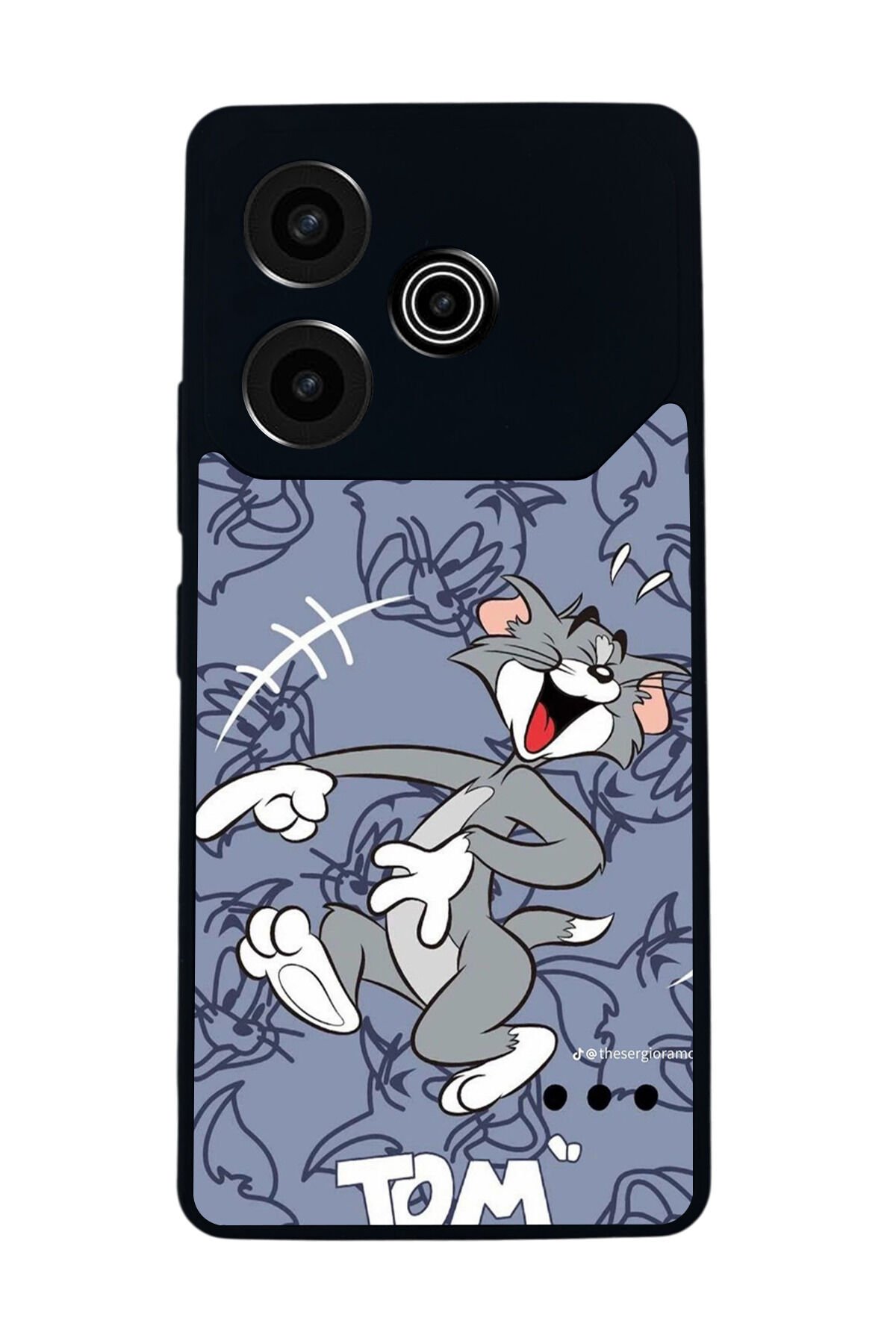 Tecno Pova 6 Uyumlu Tom And Jerry Tasarımlı Glossy Premium Kılıf