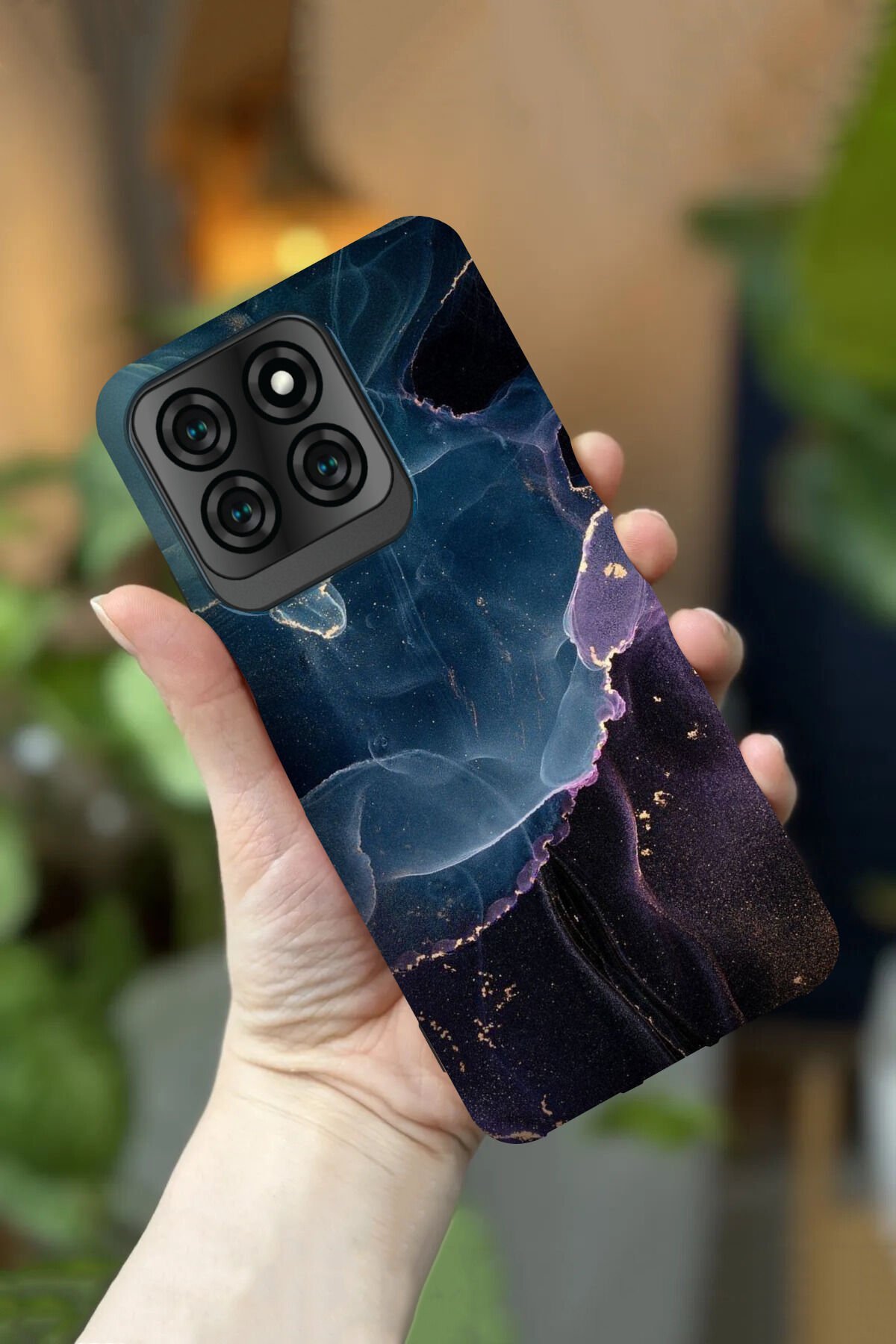 Reeder S71 Uyumlu Kamera Korumalı Karışık Renkli Mermer Desenli HD Baskılı Silikon Kılıf